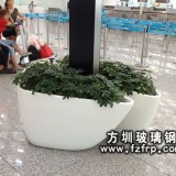 機場高鐵大廳花盆
